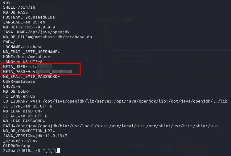 Enumerando el contenedor Docker limitado